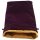 Purple Velvet Dice Bag with Gold Satin Lining 6x8