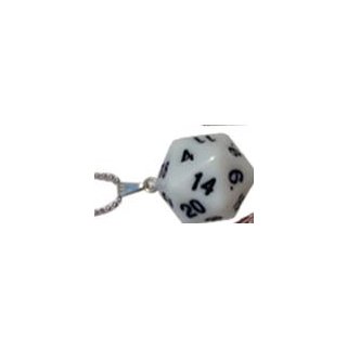 D20 Necklaces White