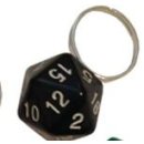 D20 Rings Adjustable Black Ring One Size Fits Most