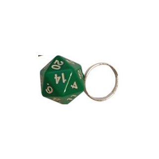 D20 Rings Adjustable Green Ring One Size Fits Most