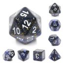 Clear Night Sky RPG Dice Set (7)