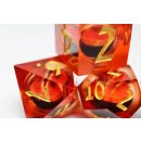 Sharp Edge Moving Eye RPG Dice Set (7) Amber Cyclops