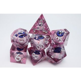 Sharp Edge Moving Eye Bloodshot RPG Dice Set (7)