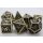 Bronze Dragon Hollow Metal RPG Dice Set (7)