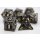 Night Dragon Hollow Metal RPG Dice Set (7)