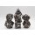 Silver Dragon Hollow Metal RPG Dice Set (7)