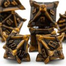 Warriors Flail Metal RPG Dice Set (7)
