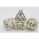 Holy Bones Hollow Metal RPG Dice Set (7)