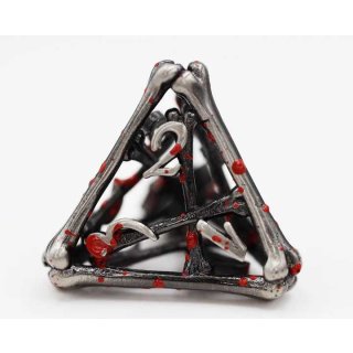 Vampire Bones Hollow Metal RPG Dice Set (7)