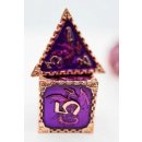 Royal Dragon with Copper Metal RPG Dice Set (7)