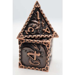 Copper Dragon Metal RPG Dice Set (7)