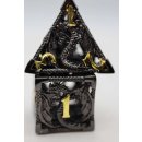 Chained Night Dragon Hollow Metal RPG Dice Set (7)