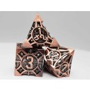 Copper Arrow Metal RPG Dice Set (7)