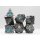 Cybernetic Arrow Metal RPG Dice Set (7)
