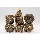 Golden Arrow Metal RPG Dice Set (7)