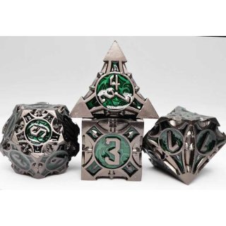 Swamp Arrow Metal RPG Dice Set (7)