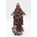Vampiric Arrow Metal RPG Dice Set (7)