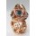 Copper Jeweled Hollow Hearts Metal RPG Dice Set (7)