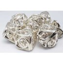Silver Hearts Premium Metal RPG Dice Set (7)