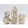 Silver Hatchling Dragon RPG Hollow Metal Dice Set (7)