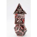 Vampiric Sword Metal RPG Dice Set (7)
