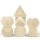 Cats Eye White with Runes Gemstone Engraved with Gold RPG Dice Set (7)