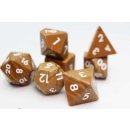 Serpenggiante Engraved Gemstone RPG Dice Set (7)