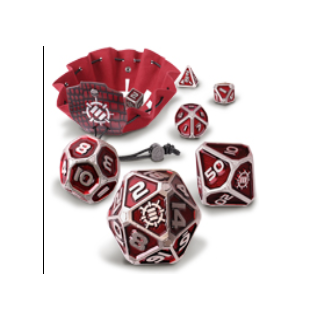 ENHANCE Metal Dice Set Red