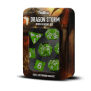 Dragon Storm Silicone Dice Set: Green Dragon Scales