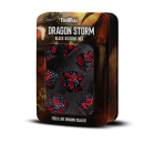 Dragon Storm Silicone Dice Set: Black Dragon Scales