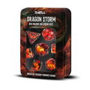 Dragon Storm Inclusion Resin Dice Set: Red Dragon