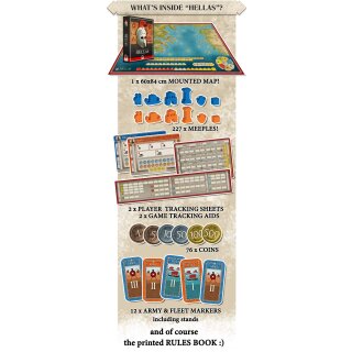 History of the Ancient Seas: Hellas Mounted Map Old Style (EN)