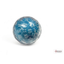 Factory Second Opaque Zocchihedron Blue/White D100