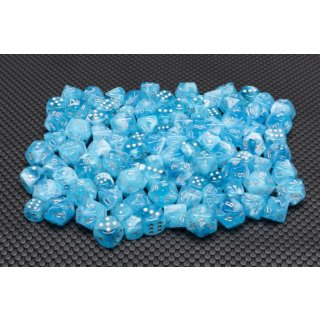 Chessex Luminary Sky/silver 16mm d6 Dice Block (12 dice)
