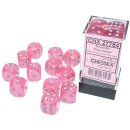 Chessex Borealis 16mm d6 Pink/silver Luminary Dice Block...