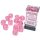 Chessex Borealis 16mm d6 Pink/silver Luminary Dice Block (12 dice)