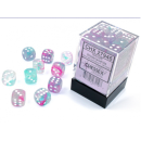 Chessex Nebula 12mm d6 Wisteria/white Luminary Dice Block...