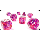 Chessex Lab Dice 6 Borealis Polyhedral Blood Orange/white...