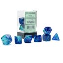 Chessex Gemini Polyhedral Blue-Blue/light blue Luminary...