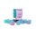 Chessex Gemini 16mm d6 Gel Green-Pink/blue Luminary Dice Block (12 dice)