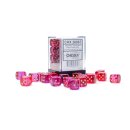 Chessex Gemini 12mm d6 Translucent Red-Violet/gold Dice...