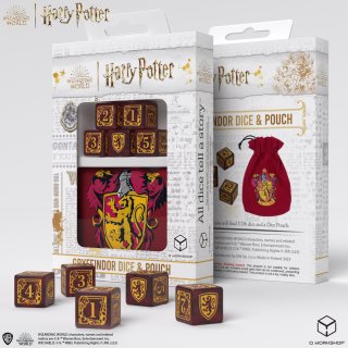 Harry Potter: Gryffindor 5D6 & Pouch