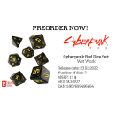 Cyberpunk Red RPG: Dice Set: Wet Work (7)