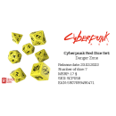 Cyberpunk Red RPG: Dice Set: Danger Zone (7)