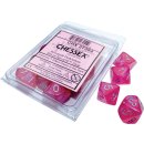Chessex Borealis Pink/silver Luminary Set of Ten d10s