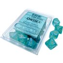 Chessex Borealis Teal/gold Luminary Set of Ten d10s
