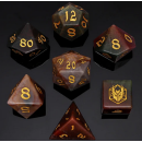 Dragons Hoard Gemstone Dice Set Indian Agate (7)