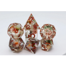 Sharp Edge Dice Set (7) Beautiful Blossom