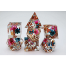 Sharp Edge Resin Dice Set (7) Incalescent Garden