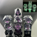 Sharp Edge Glow in the Dark Liquid Core Dice Set (7)...